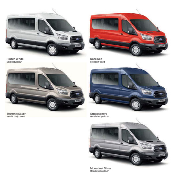 ford transit van colours