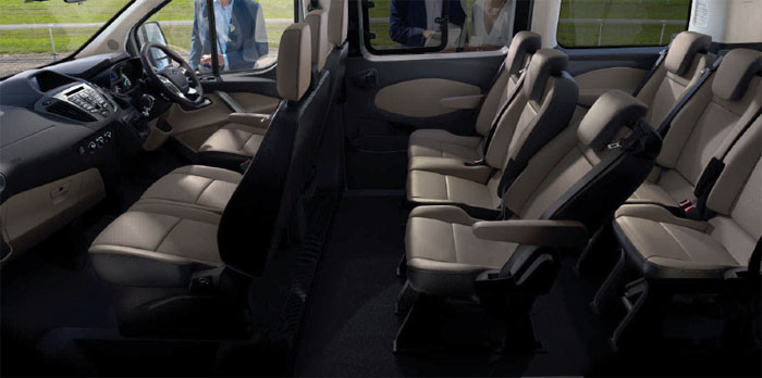 Tourneo Titanium Spec interior in optional leather trim