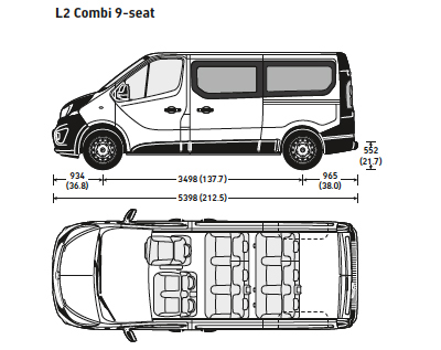 vauxhall vivaro 9 seater for sale